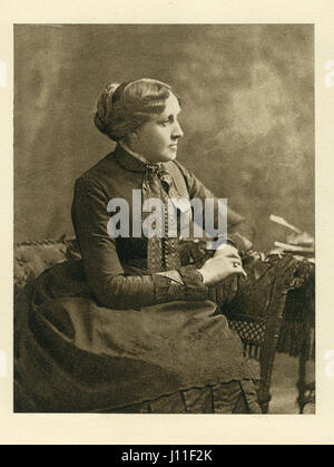 Louisa May Alcott (1832-88), romancière américaine, Portrait, 1880 Banque D'Images