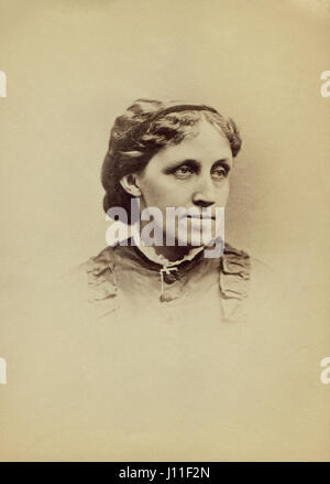 Louisa May Alcott (1832-88), romancière américaine, Portrait, 1870 Banque D'Images