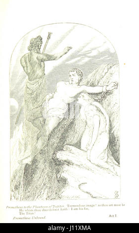 The Poetical Works of Percy Bysshe Shelley. Édité, avec une mémoire d'introduction et d'illustrations, par B. Scott W. Banque D'Images