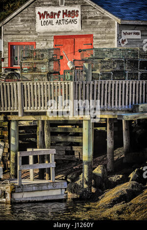 Cabanes à pêche Peggy's Cove, Nova Scotia, Canada Banque D'Images