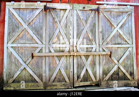 Belles portes de grange Banque D'Images