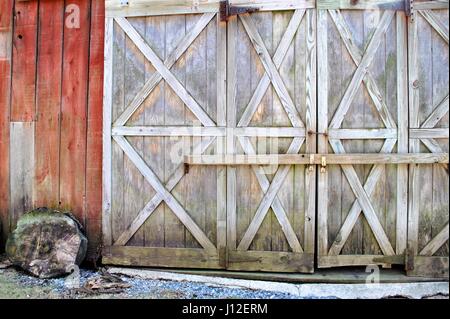 Belles portes de grange Banque D'Images