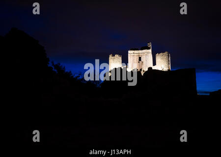 Paysage de Château Rocca Calascio dans les Abruzzes en Italie Banque D'Images