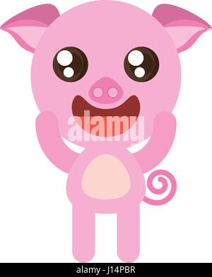 Piggy kawaii jouet animal illustration vecteur eps 10 Illustration de Vecteur