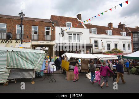Lymington, ville côtière de la Géorgie sur le Solent, dans le nouveau district forestier de Hampshire, Angleterre, Royaume-Uni Banque D'Images