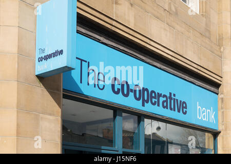 Co-op Bank, Chester le Street, dans le comté de Durham, England, UK Banque D'Images