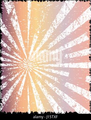 Un lieu de l'affiche de jazz grunge grunge des rayons blancs et pastel Illustration de Vecteur