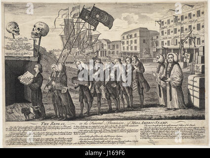 L'abrogation. Ou la procession funéraire, de Mlle Americ-stamp Banque D'Images