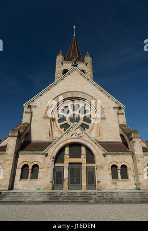 Une photographie de l'église Saint Paul (Pauluskirche) à Bâle, Suisse. Prises au début du printemps. L'église a été construite entre 1898 et 1901 et f Banque D'Images