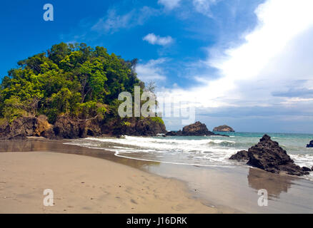 Plage de Manuel Antonio National Park, Costa Rica Banque D'Images