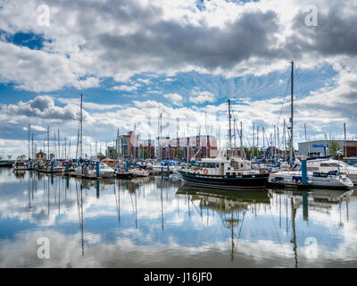 Marina de Hull, Hull, Royaume-Uni. Banque D'Images