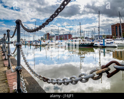 Marina de Hull, Hull, Royaume-Uni. Banque D'Images