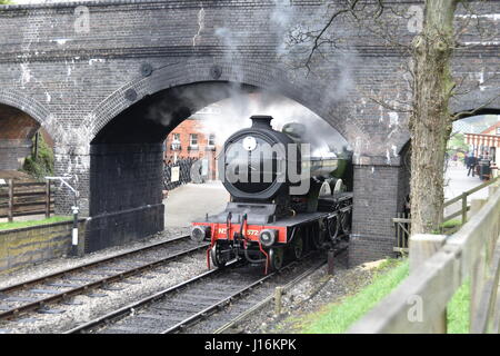 LNER B12 - 8572 locomotive à vapeur sur le chemin North Norfolk Banque D'Images