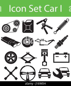 Icon Set Location I avec 16 icônes pour l'utilisation créative en design graphique Illustration de Vecteur