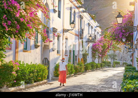 Puerto de Mogan, Canaries, Gran Canaria, Espagne Banque D'Images