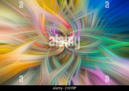 Les lignes colorées et tourbillonnante mélangeant Banque D'Images
