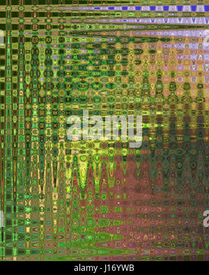 Différentes couleurs de lignes ondulées de manière aléatoire Banque D'Images