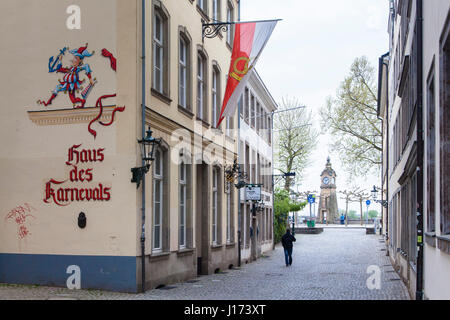 Allemagne, Düsseldorf, Haus des Karnevals (maison du carnaval) sur la rue Zoostarsse dans la partie ancienne de la ville Banque D'Images