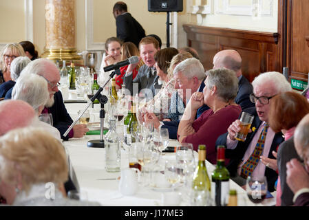 Alan Johnson, député travailliste, ancien coque déjeuner littéraire 11-04-17, Banque D'Images