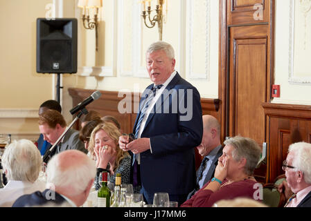 Alan Johnson, député travailliste, ancien coque déjeuner littéraire 11-04-17, Banque D'Images