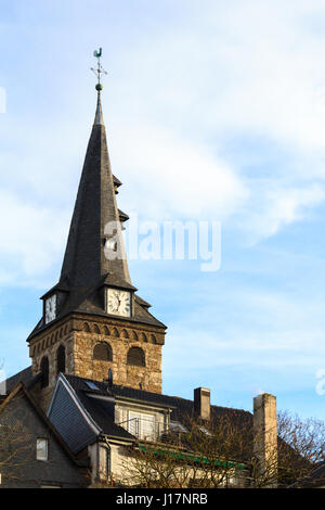 Église évangélique de marché Essen-Kettwig. NRW. Allemagne Banque D'Images