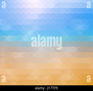 Plage de l'océan mosaïque Résumé Contexte Banque D'Images