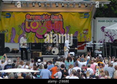 Music Festival hippie des années 60, les hippies Banque D'Images