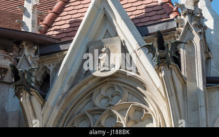 Castelul Corvinilor din Bucuresti / château du Corvin de Hunedoara - Roumanie Banque D'Images