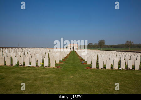 Noreuil, cimetière de la Grande Guerre la France Banque D'Images