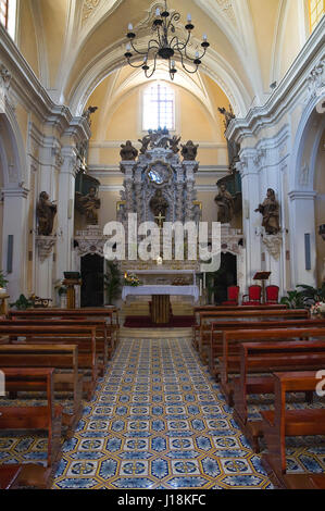 Église de Carmine. Presicce. Les Pouilles. L'Italie. Banque D'Images