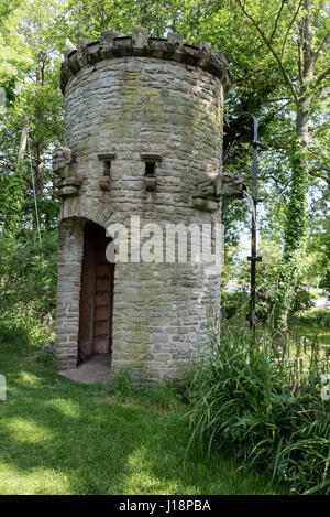 Westonbury au jardin d'eau de l'usine Pembridge dans le Herefordshire, Angleterre. Le jardin de style cottage est une attraction touristique et de propriété privée. Il a Banque D'Images