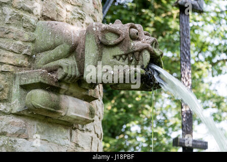 Westonbury au jardin d'eau de l'usine Pembridge dans le Herefordshire, Angleterre. Le jardin de style cottage est une attraction touristique et de propriété privée. Il a Banque D'Images