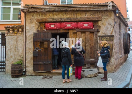 Rozengrals, restaurant médiéval, Vecriga, vieille ville, Riga, Lettonie, en Europe Banque D'Images