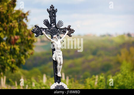 Inri nature, crucifixion de Jésus - la crucifixion de Jésus Christ comme un symbole de l'amour de Dieu Banque D'Images