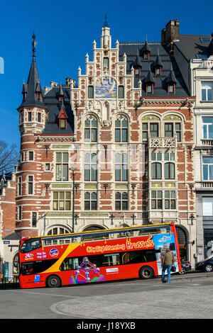 City bus de tourisme, Bruxelles, Belgique Banque D'Images