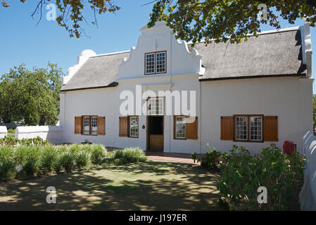 Burgerhuis Museum Village Green bel exemple 19e siècle architecture Cape Dutch Stellenbosch Western Cape Afrique du Sud Banque D'Images