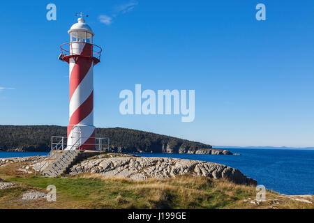 Heart's Delight, phare de Terre-Neuve, Canada. Banque D'Images