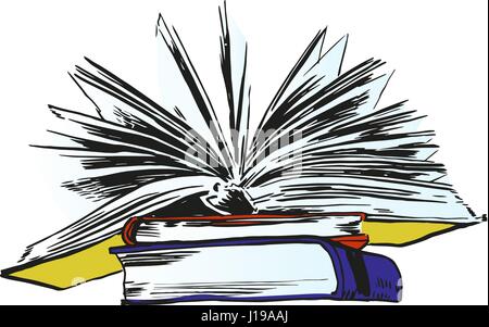 Livres et albums photos Illustration de Vecteur