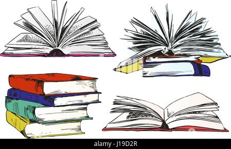 Livres et albums photos Illustration de Vecteur