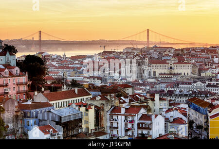 - Lisbonne Lisboa Portugal, paysage urbain Banque D'Images