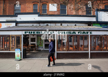 Pueblito Paisa Cafe à Tottenham High Street. Banque D'Images