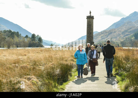 Le monument de Glenfinnan, Loch Shiel, Glenfinnan, Ecosse Banque D'Images