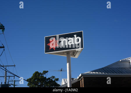 Kippa-Ring, Queensland, Australie signe extérieur de la direction générale : NAB (National Australia Bank Branch) Banque D'Images