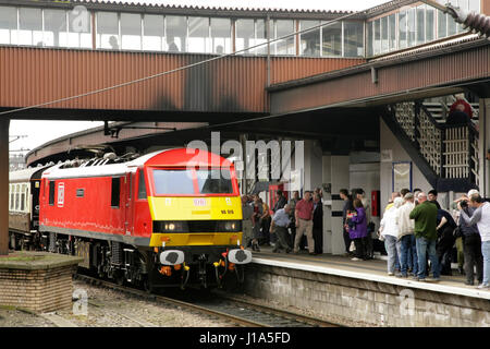 DB Schenker Class 60 loco diesel no. 60017 à York, Royaume-Uni Banque D'Images