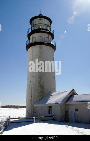 Feu de Cape Cod - aussi connu sous le Highland Light à Truro, Massachusetts à Cape Cod (USA) Banque D'Images