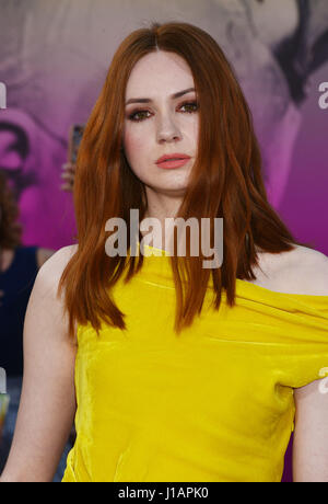 Los Angeles, USA. 18 avr, 2017. Karen Gillan à 121 les gardiens de la Galaxie Tome 2 première mondiale au Dolby Theatre de Los Angeles. 19 avril, 2017. Credit : Tsuni/USA/Alamy Live News Banque D'Images