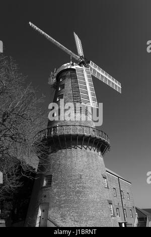 Moulton Moulton, Moulin tour village, Lincolnshire, Angleterre Banque D'Images