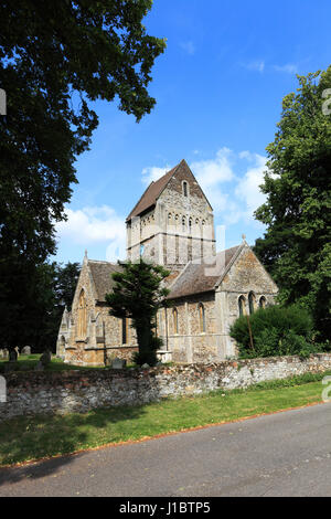 Église de Saint-Laurent ; Château Rising Village, North Norfolk ; Angleterre ; UK Banque D'Images