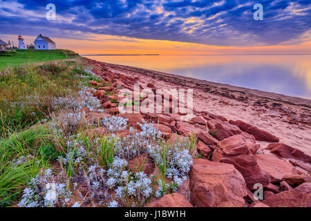 Phare de Panmure on Prince Edward Island, Canada Banque D'Images