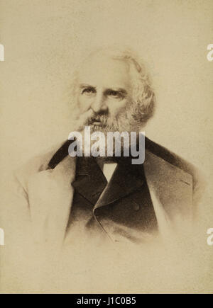Henry Wadsworth Longfellow (1807-82), poète américain et éducateur, Portrait, circa 1882 Banque D'Images